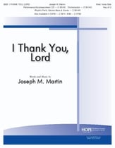 I Thank You, Lord Vocal Solo & Collections sheet music cover